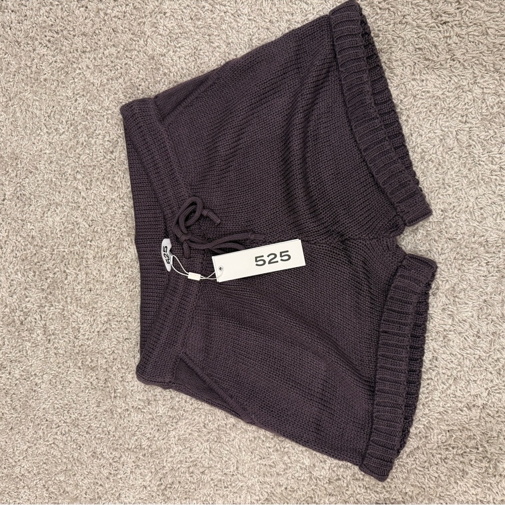 525 America Women's Purple  Knit Shorts